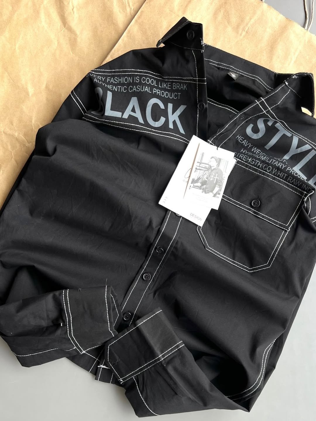 The Tactical Contrast-Stitch Shirts Drop at Royal Fashion - Image 2
